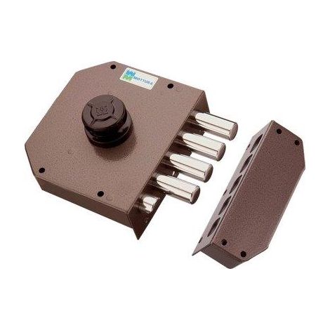 SERRATURA LEGNO APPLICARE 30611 MOTTURA  C.POMPA M4+SCR +POMOLO E.MM 63 SX