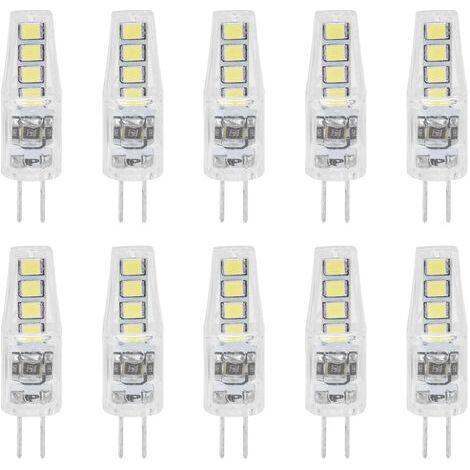 BUNTHAUS Ampoule G4 LED 10 pièces 2W 180LMLumière blanche 360°Matériau PCRemplace ampoule halogène 20W - 220Vlumi (1/5)
