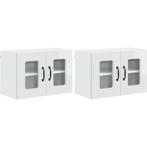 Maison Exclusive - Panneau de lave-vaisselle Kalmar 2 pcs Blanc brillant