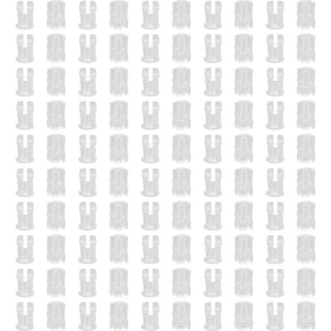 Lot de 100 capuchons de protection transparents pour diodes électroluminescentes (LED) de 3 mm, composants électroniques de qualité supérieure. (1/5)