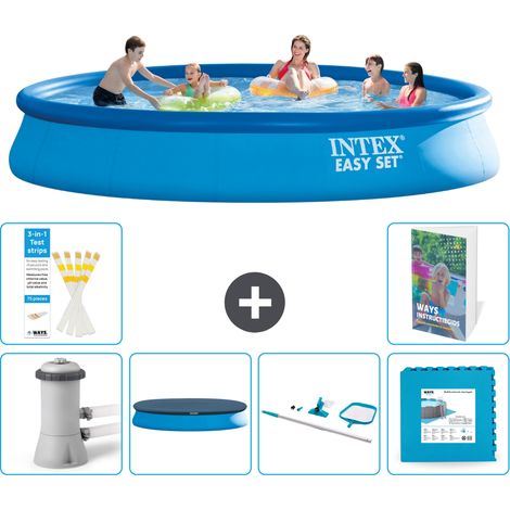 Intex Piscine Easy Set Ronde - 457x84 cm - 7-pièces S191 (1/5)