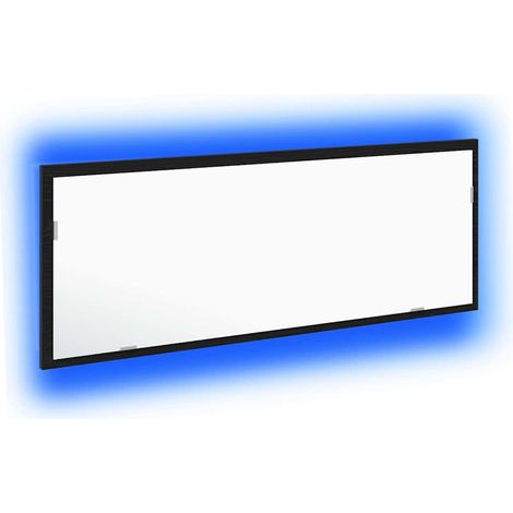 Maison Exclusive - LED-Badezimmerspiegel Schwarz Eichen-Optik 100