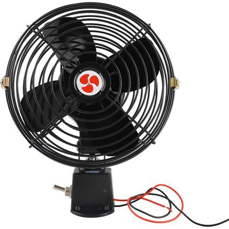Ventilateur de refroidissement 12V RV avec interrupteur à 2 vitesses, robuste et silencieux, en métal, pour camion, bateau, Bus, 6 pouces (1/5)