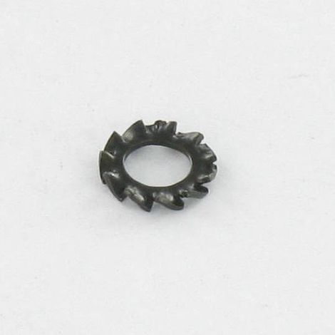 Rondelle éventail à dentures extérieures AZ M4 Acier zingué noir-4000 pièces