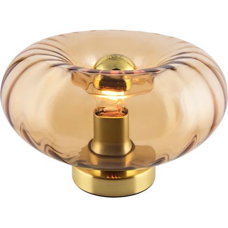 Lámpara de cristal ahumado, acero, transparente, 16,5 cm de alto, E27 OSRAM (1/5)