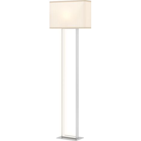 Lampe à tarte salon 150 cm toile lumière nocturne interrupteur base métal blanc (1/5)