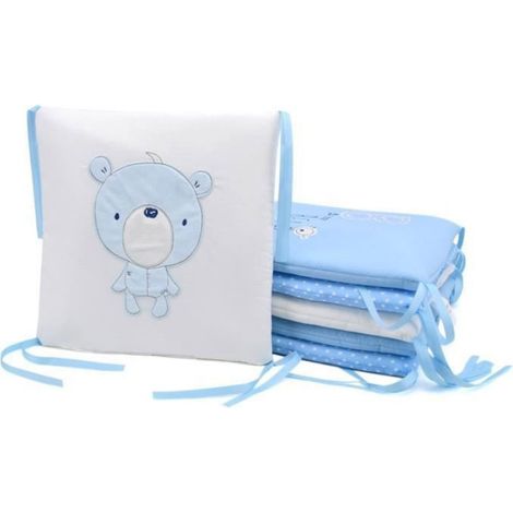 Tour De Lit - Coussin 30x30 Cm - Pour Lit Bébé - Coton - Lot De 6 (1/4)