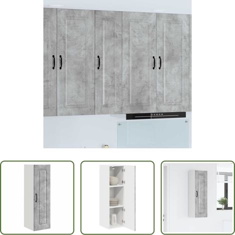vidaXL Beton Grau - Küchenschrank Kalmar Beton Grau 30 x 31 x 100 cm Holzwerkstoff (1/5)