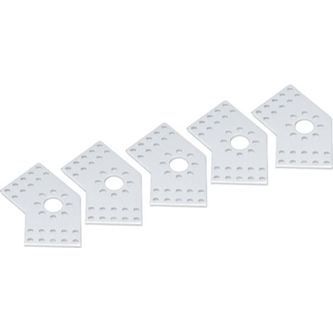 Plaques de fixation perforées en alliage d'aluminium (lot de 5) pour robots et équipements d'ingénierie  pièces fixes de connexion  3108-0002-0001