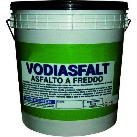 Asfalto a freddo vercold - Colore: Nero - Peso: Kg 4