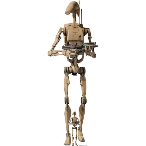 Figurine en carton –B1 Droide  Robot Avec Une Arme  - Star Wars - Haut 196 cm