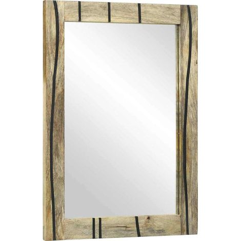 Miroir de salle de bain-Miroir de maquillage Marron 50 x 2,5 x 70 cm 811564 (1/5)