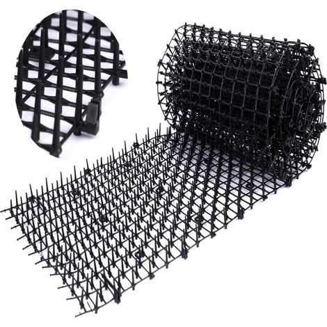 Tapis anti-chats en plastique à picots, 1,98 m, noir, 1 pièce (1/5)