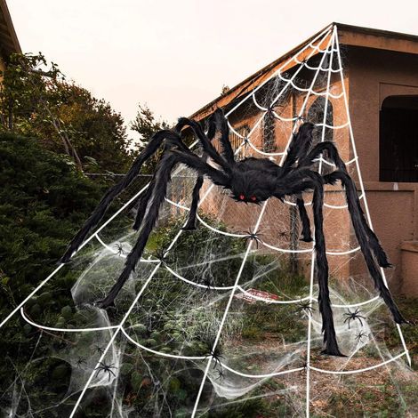 Décoration d Halloween Extérieur Effrayant Géant Halloween Araignée Accessoires d Halloween Décoration Intérieure (1/3)