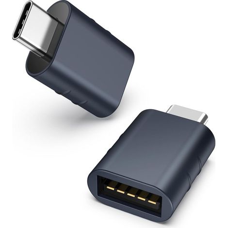 USB C to USB Adapter, 2-Pack, USB C Male to USB 3 Female Adapter