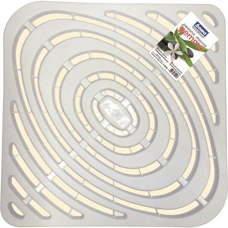 Tappeto pedana doccia gemma 54x54x1,5 cm bianco antiscivolo bama - bama spa