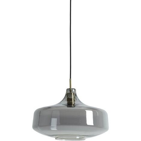 Light & Living - lámpara colgante - Solna - bronce - vidrio (1/4)
