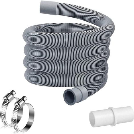 Tuyau de vidange 3M pour lave-linge, tuyau de lave-linge, rallonge de tuyau, kit de rallonge de tuyau de vidange universel pour lave-linge et lave-vaisselle-AquaForge (1/5)