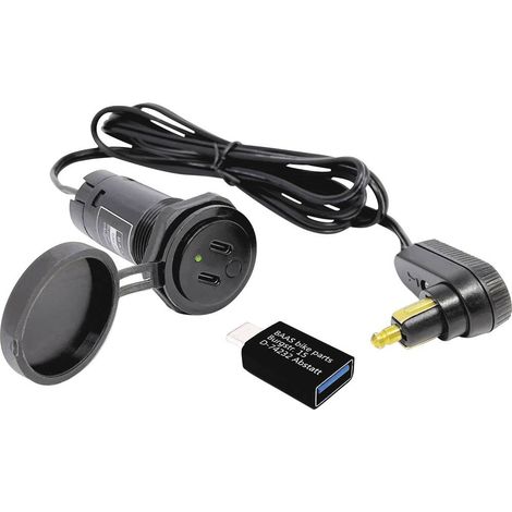 Câble de sac de réservoir avec 2 ports USB-C et 1 adaptateur USB-A BAAS USB22