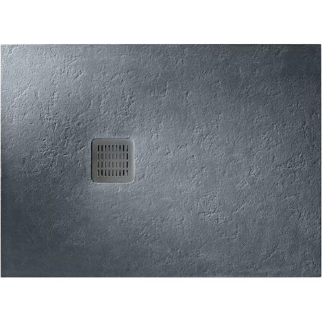 Roca – Receveur de douche à poser 140x80 cm – Ultra-plat anti-dérapant en Stonex – Finitions texturées pour effet minéral (1/4)
