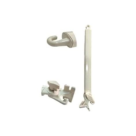 TENDAGGIMANIA Bracci per Tenda da Sole A Caduta 1 COPPIA -in Alluminio - Misura 50 cm - Colore Avorio