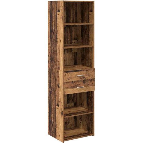 Maison Exclusive - Credenza Legno vecchio 50 x 42,5 x 185 cm Legno multistrato
