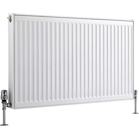 Milano Compact White Type 11 Central Heating Single Panel Horizontal Convector Radiator - 600mm x 1000mm (1/5)