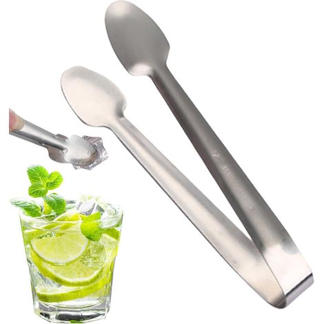 Pinces à buffet, pinces à nourriture de cuisine Pinces en acier inoxydable pour blocs de glace Ustensiles de cuisine, pinces de service alimentaire pour, salade, fruits, viande, poisson, dessert (1/5)