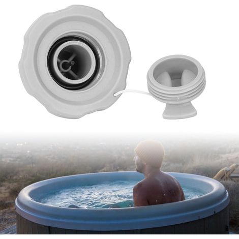 Tapón de válvula P05767 para jacuzzis hinchables – Tapón de repuesto de PVC con rosca G3/4 (1/5)
