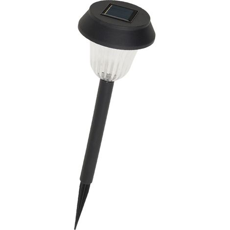 Lampe Solaire Jardin Plastique Ø 10,5 x 38 cm