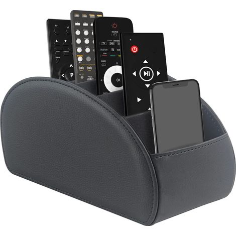 Support télécommande 5 poches rangement TV DVD Stick 4K pour salon bureau et organisation multimédia (1/5)