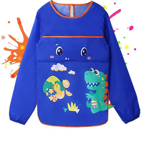 Tablier de peinture pour enfants, tablier artisanal imperméable, enfants 6 à 9 ans, filles, écoliers (style 2) (1/5)