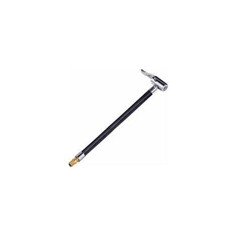 Bicycle Motorcycle Car Tire Air Inflator Hose Tube Inflatable Tube Tire Valve Connect Hose Connection Air Chuck Inflator Compressor Pump Extension Hose Adapter, Model: Black 20cm Non-Deflated (1/4)