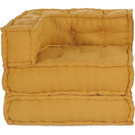 Canapé modulaire jaune 70x70x54 tissu CFW615815 (1/5)
