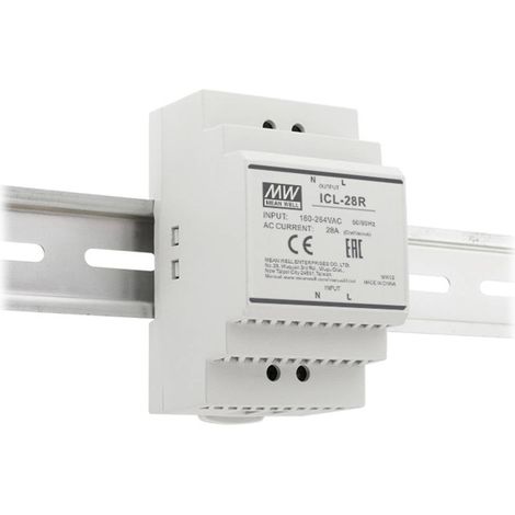 MW Mean Well ICL-28R Limiteur de courant d'appel série ICL-28R/L pour charges inductives et capacitives gris, vert A182972 (1/2)