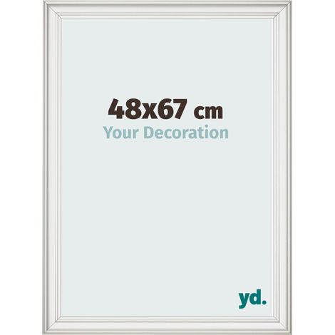 yd. - Cadre photo 48x67 - Blanc Patine - MDF - Lazio (1/5)
