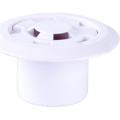 Vidange de Piscine, Sortie de trop-Plein d'eau de Piscine en Plastique Port de Nettoyage en Ligne Sortie d'eaux usées de Piscine Égouttoir à déchets Accessoire de vidange de Piscine, ronde,Ø50mm (1/5)
