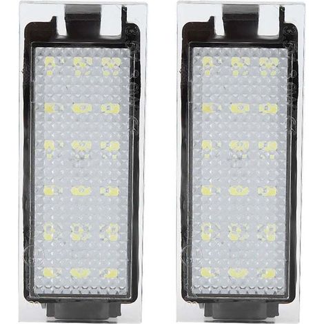 Luci targa a LED per auto, 2 pezzi, per Twingo/Clio/Megane/Lagane - Crezuo