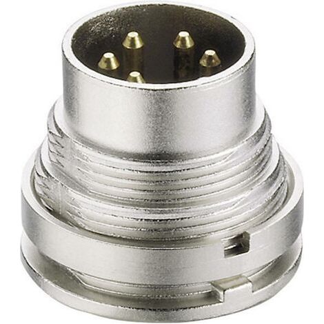 Connecteur rond DIN embase mâle verticale Lumberg SGV 30 Nombre de pôles: 3 argent 1 pc(s) D25477 (1/4)