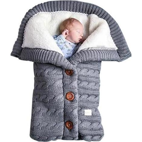 lange en tricot pour bébé, couches, gigoteuse chaude d'hiver