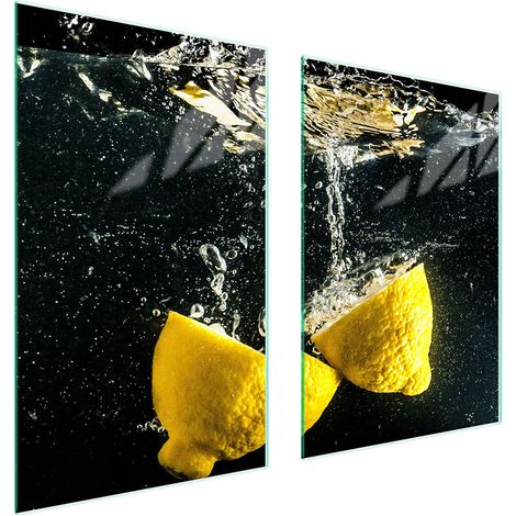 PIASTRA PROTETTIVA IN VETRO PER CUCINA 65x52 LIMONE (1/5)