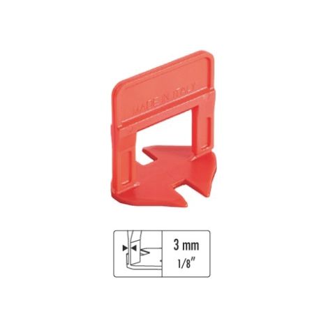Raimondi BASE LIVELLANTE CON FERITOIA PER CUNEO H mm. 12  fuga mm. 3,0 - 250 pz.