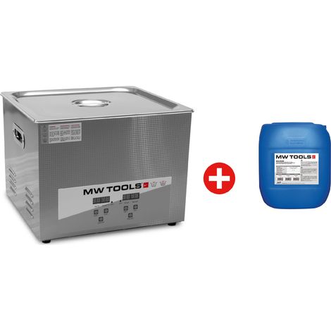 Pack nettoyeur à ultrasons 15L professionnel + 5L de nettoyant Ecoplus MW Tools UCC015PACK (1/3)