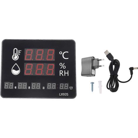 Hochpräzises Wandthermometer-Hygrometer mit Temperatur- und Feuchtigkeitsanzeige und Alarmfunktion für Zuhause und Industrie