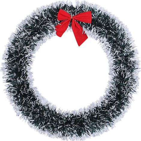 Guirlande De Noël - 30 Cm - Polyesther - Décoration Murale Intérieure Et Porte D'Entrée - 1 Pièce (1/5)