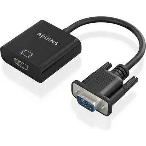 Adattatore HDMI con VGA Aisens A115-0873 20 cm Nero