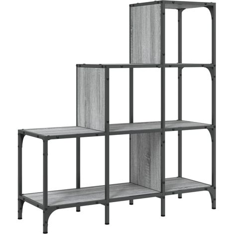 Maison Exclusive - Bücherregal Grau Sonoma 92x30x102 cm Holzwerks