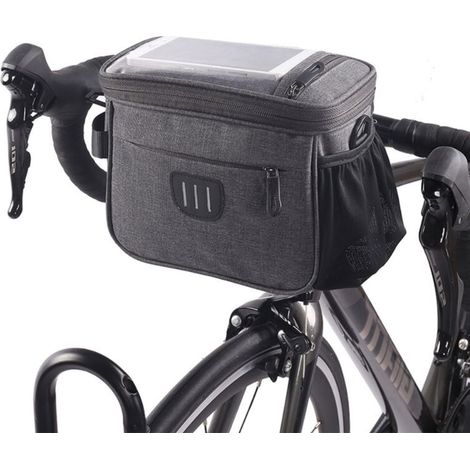 Sacoche de guidon étanche pour vélo, sac avant vélo de route VTT, panier vélo scooter, poche cyclisme tout-terrain.