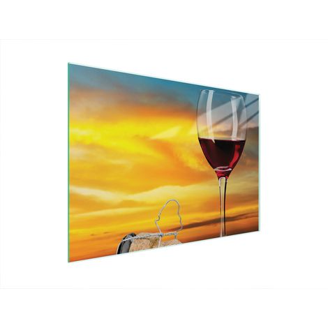 Glasschneidebrett 40x30 Wein