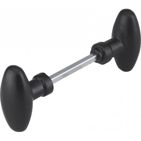 Thirard – Boutons ovoïdes pour porte d'entrée – Carré 6x90mm – Épaisseur jusqu'à 70mm – Installation facile sur serrures horizontales (1/2)
